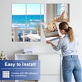 thumbnail image 5 of 8 Pack Art Acoustic Panels Sound Absorbing Beach Ocean Seashell Sandy Seaside Seashells Starfish Sandy Beach Decorative Soundproof Wall Panels Self Adhesive for Nursery Game Room Bedroom 48"x32", 5 of 7