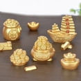 thumbnail image 2 of Árbol del dinero de la suerte del Feng Shui, bolsa de lingotes de oro, mascota del Festival de la primavera, adorno de escritorio, decoración del hogar y el automóvil, artesanía, 2 of 5