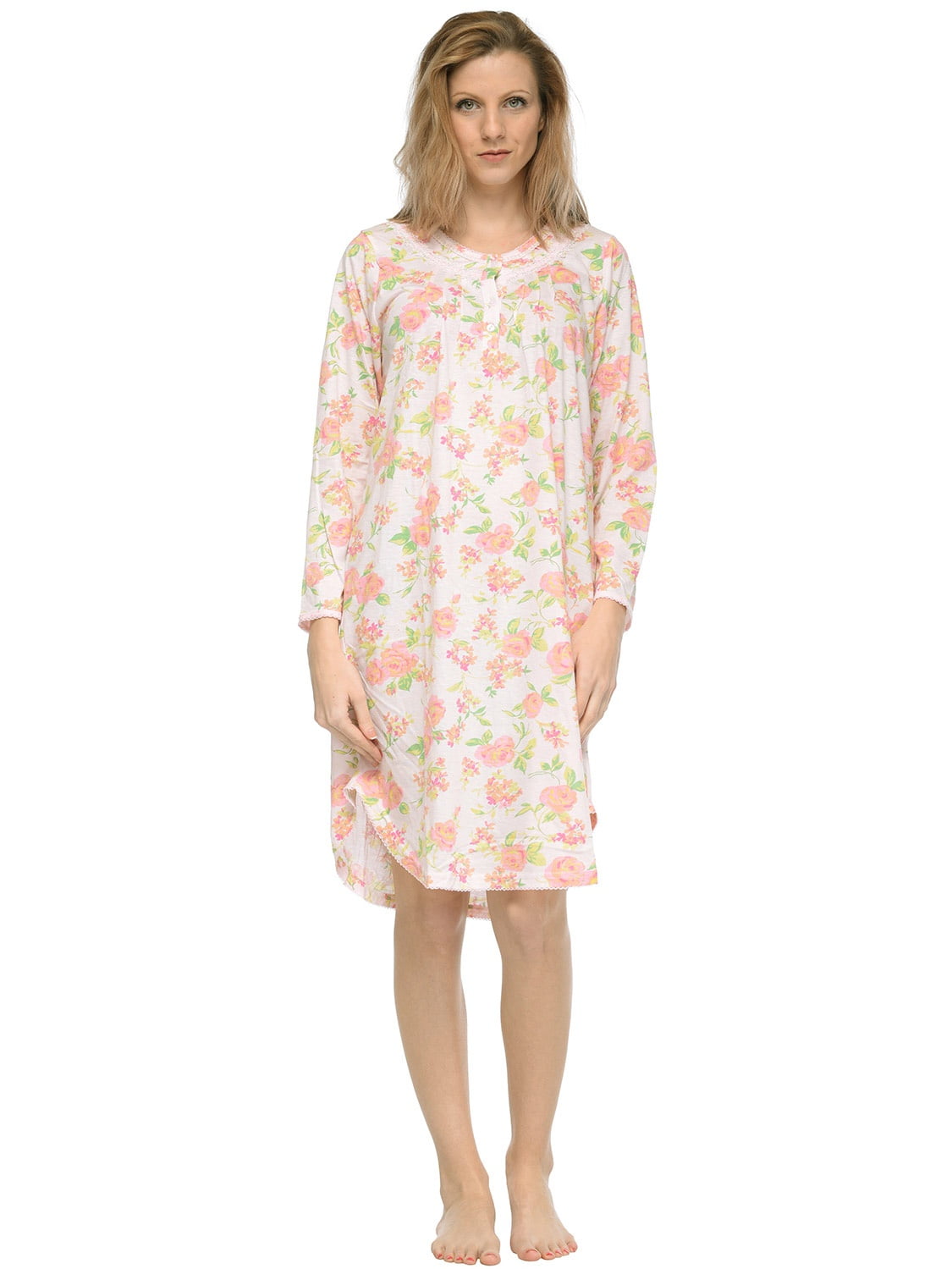 long sleeve lace nightgown