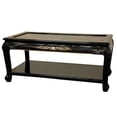 thumbnail image 4 of Handmade Black Lacquer Landscape Coffee Table with Shelf (China) - 40.00"W x 20.00"D x 18.00"H, 4 of 5