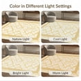 thumbnail image 7 of ODIKA 9'x12' Washable Area Rug Non-Shedding, Easy Care Abstract Key Asymmetrical Sweeps Negative Balance Layout Designer for Master Suite, California King, Under Bed, 7 of 7