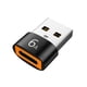 thumbnail image 1 of 6A Tipo-C a USB3.0 Adaptador Convertidor OTG para Samsung Xiaomi PC (1pc Negro) Ehuebsd Para estrenar, 1 of 5