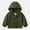 Army Green, variant on LFEOOST Kids Boys Girls Hooded Jackets Fall Winter Long Sleeve Zip Up Waterproof Windbreaker Casual Outerwear Coat Army Green 140