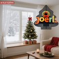 thumbnail image 4 of Stylish Metal Hanging Christmas Tree Wind Spinner - Festive Design with Wreath Star and Colorful ' York ' Letters for Garden Decor, 4 of 7