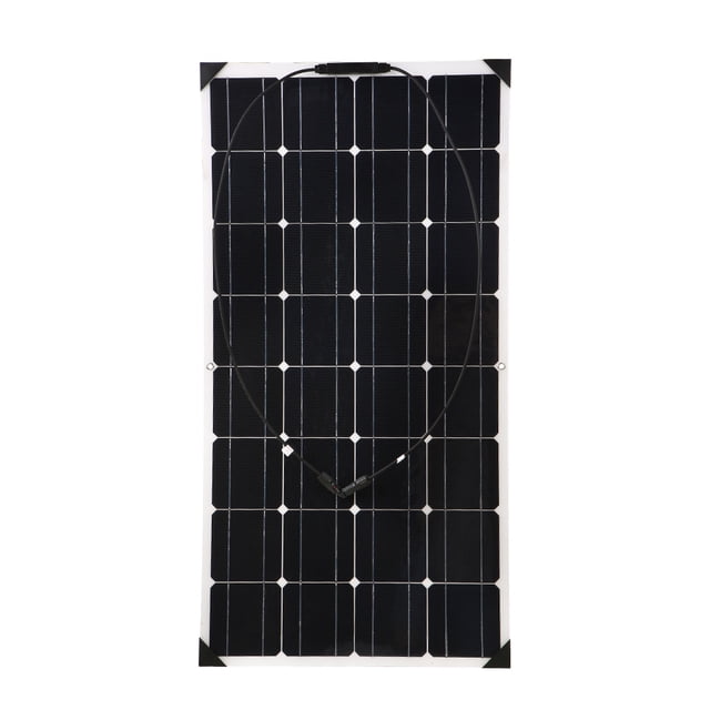 Mistaha Flexible Solar Panel 18V 100W IP65 Waterproof Junction Box 102.5*54cm - High Conversion Rate Monocrystalline Silicon Material - Environmentally Friendly Energy Solution