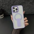 thumbnail image 2 of ShellTech Compatible with iPhone 16 Pro Max Magnetic Case Stand for Women Man Holder Kickstand Shockproof Protective Slim Compatible with MagSafe Matte Cover,Lavender, 2 of 12