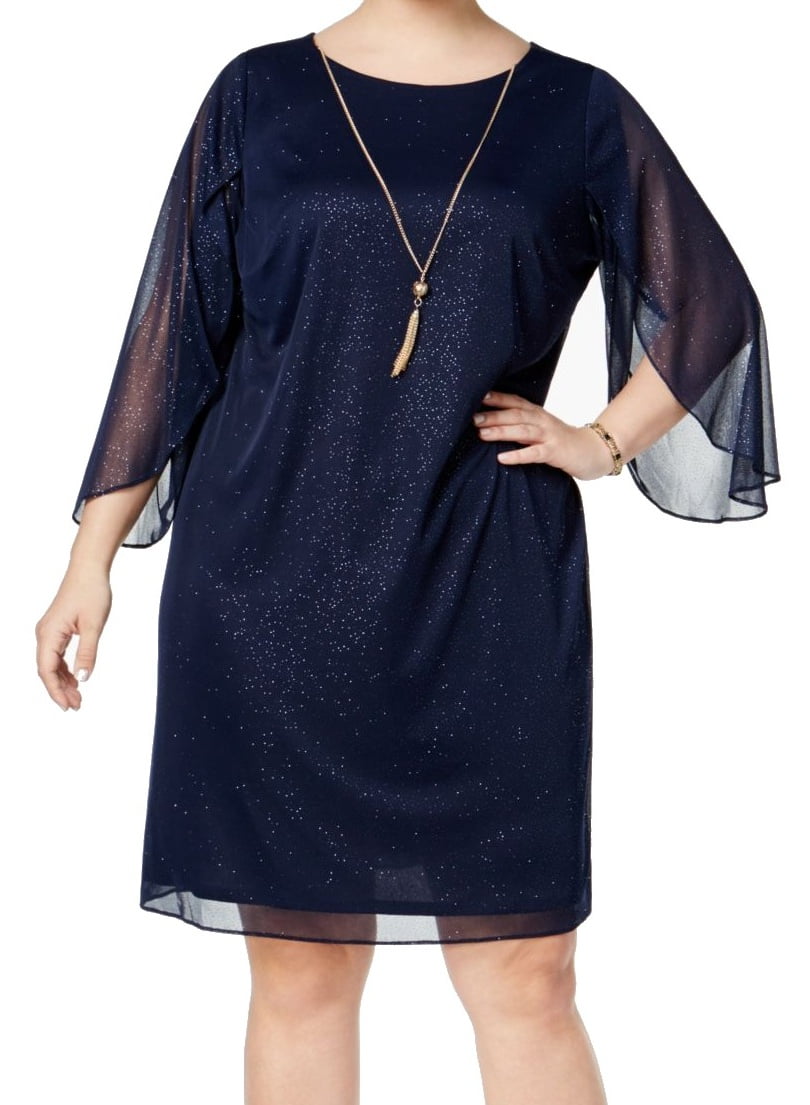 MSK - MSK NEW Navy Blue Glitter Women's 