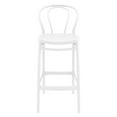 thumbnail image 3 of Compamia Victor Tabouret de Bar Contemporain pour Intérieur et Extérieur - Ensemble de 1, Blanc, 3 of 5