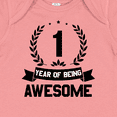 thumbnail image 4 of Inktastic 1 year of being awesome birthday black Boys or Girls Baby Bodysuit, 4 of 5