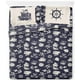 thumbnail image 1 of Jay Franco Juego De Sábanas De Una Pieza De Tamaño Completo – Juego De Cama Náutico Anime De 4 Piezas Incluye Funda De Almohada – Sábanas De Microfibra Azul Súper Suave, 1 of 5