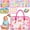 Pink, variant on LINXUXIE Toddler Busy Board, Sensory Montessori Educational Activities for Learning Fine Motor Skills, Birthday Gifts for Kids 3-5 5-8 8-12 Year Old
