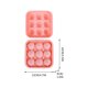 thumbnail image 3 of Molde de hielo reutilizable de silicona con 9 cavidades grandes en forma de balón de fútbol, apto para uso alimentario, flexible, con tapa, ideal para cócteles, whisky y uso en barra de casa., 3 of 7