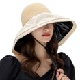 thumbnail image 1 of Sombrero de pescador para mujer, protección solar UV, transpirable, ala ancha, lazo desmontable, sombrero de pescador, sombrero para el sol para mujer, protección UV, 1 of 5