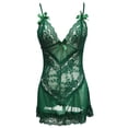 thumbnail image 5 of Gibobby Ropa interior mujer Conjunto de Lencería Sexy para Mujer Sexy Conjunto de Bralette de Encaje Cruzado Conjunto de Brasier y Bragas(Verde, XG), 5 of 5