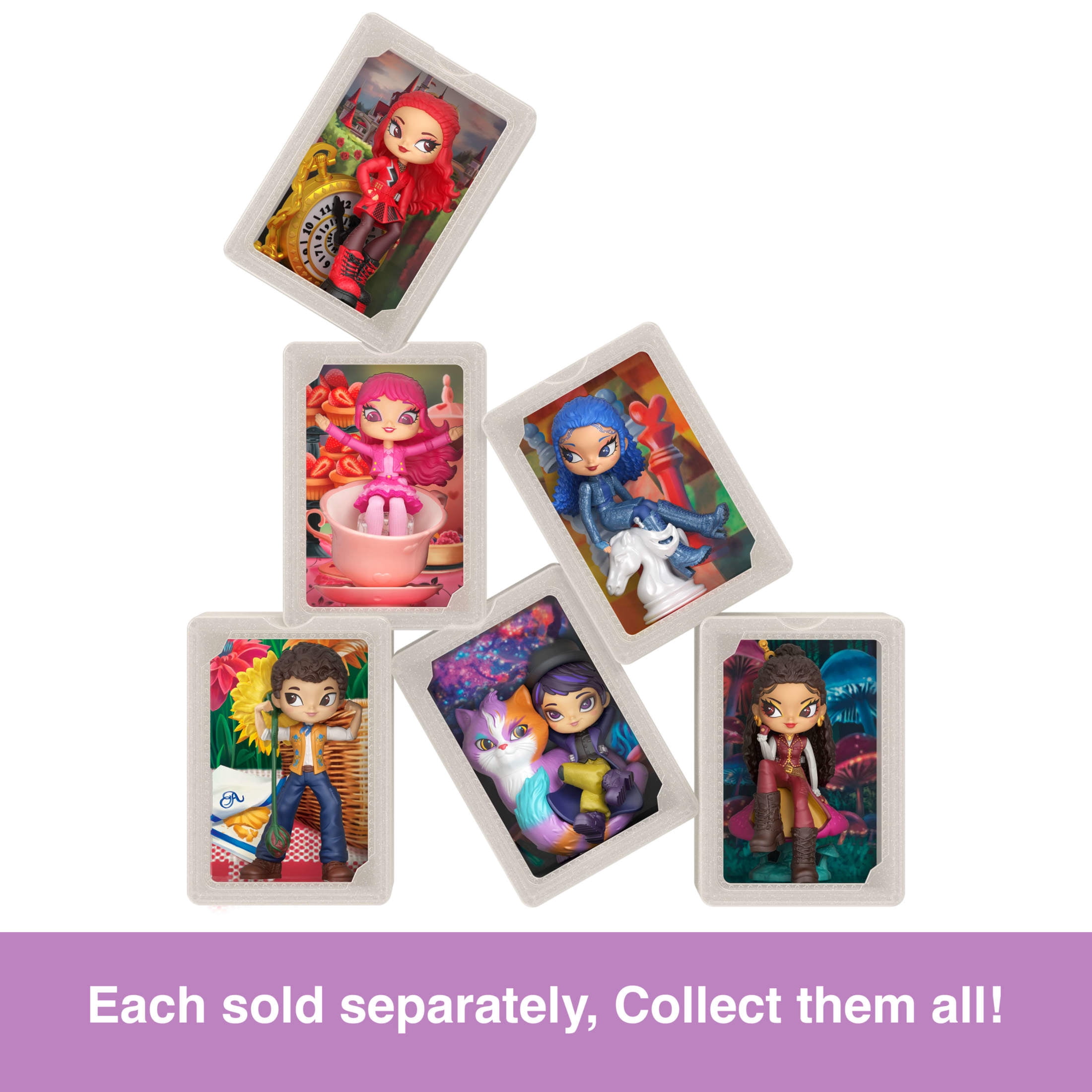Disney Descendants: Wicked Wonderland, Stack & Reveal Toy, Surprise Small Dolls (Styles May Vary)