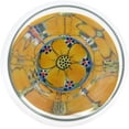 thumbnail image 2 of Polish Pottery Wine Glass 15 oz Polmedia Sunshine Wildflower Theme UNIKAT Hand Painted in Boleslawiec, Poland + Certificate of Authenticity, 2 of 6