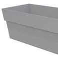 thumbnail image 6 of Bloem Finley Deck Rail Rectangle Planter: 24" - Cement - Matte Finish, Fits Rail Sizes 3"-6", 100% Recycled Plastic Box, For Indoor and Outdoor Use, Gardening, 7.5 Gallon Capacity, 6 of 6