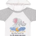 thumbnail image 4 of Inktastic My Aunt Loves Me to the Moon and Back Elephant Family Boys or Girls Baby Bodysuit, 4 of 5