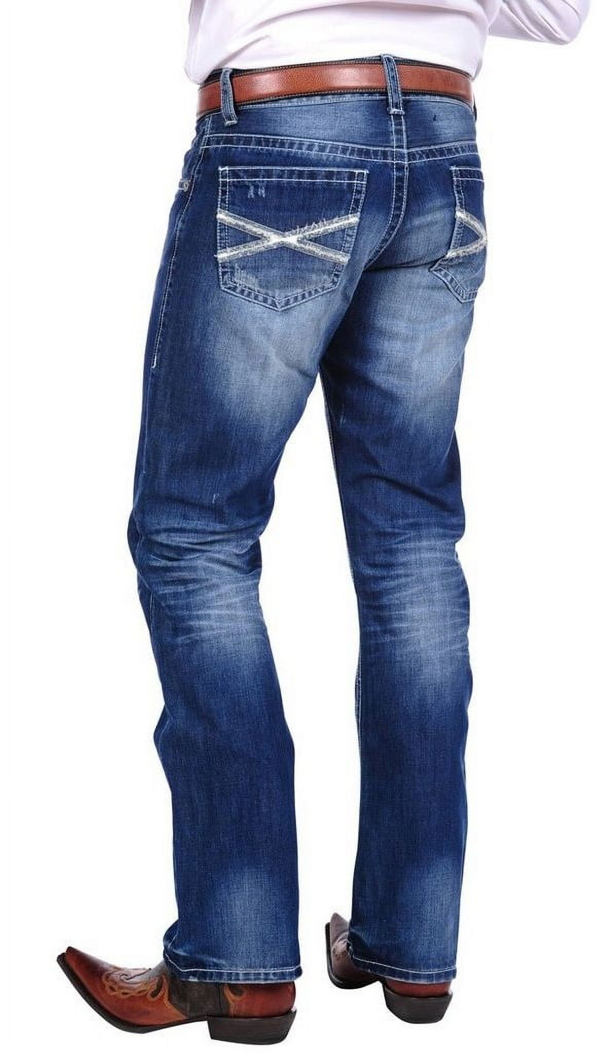 Stetson Denim Jeans Mens Rocks Fit Medium Wash 11-004-1014-3001 BU - image 2 of 3