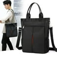 thumbnail image 2 of Dinheiro Bolso para computadora portátil para Hombres Viaje de Negocios Bolso Bandolera Informal Simple para computadora Negro L para 15,6 Pulgadas, 2 of 6