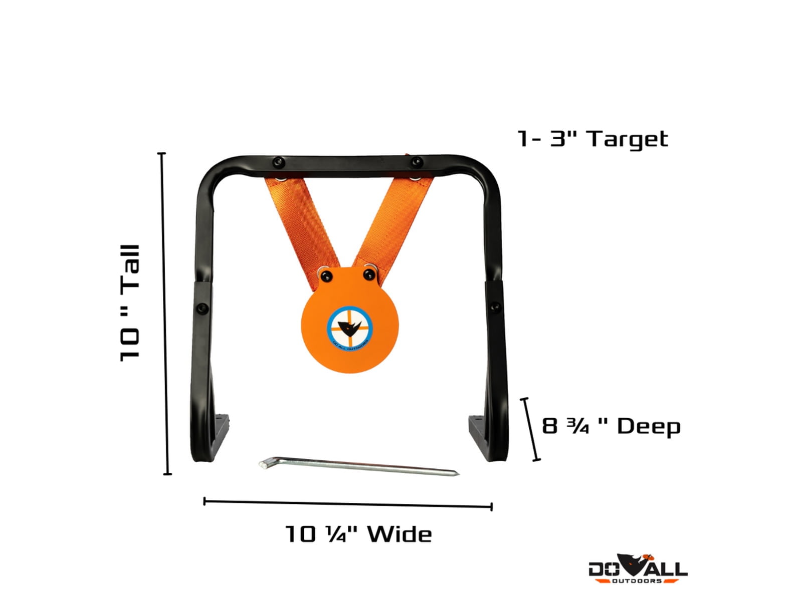 Do All Outdoors Pellet Mini Gong Steel Gong Shooting Target for .177 Caliber