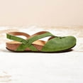 thumbnail image 5 of Womens Sandals Foreign Trade Plus-size Fashion Retro Empty One Line Buckle Flat Sandals, 5 of 7