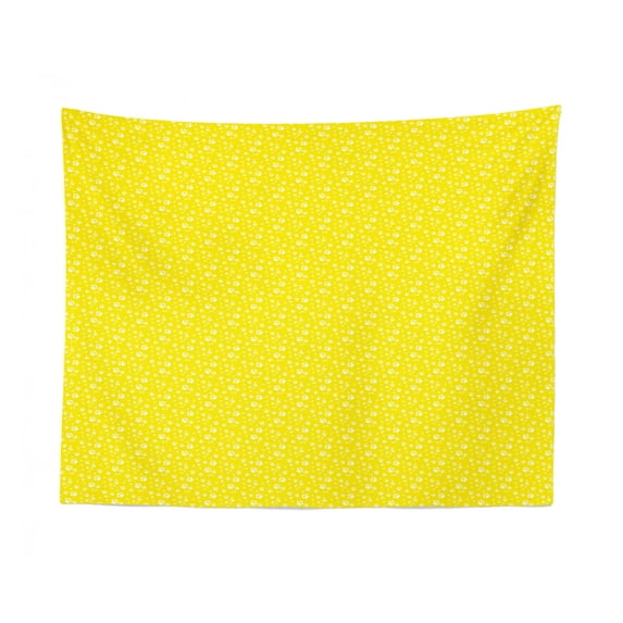 Yellow Tapestry, Vertically Arranged Illustration of Continuing Stripes in Monotone Style, Fabric Wall Hanging Decor for Bedroom Living Room Dorm, 2 Sizes, Mustard Pale Yellow, by Ambesonne