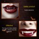 thumbnail image 4 of Fiudx Decoraciones navideñas para interiores Disfraz de vampiro para fiesta de Halloween, colmillos, dientes retráctiles, 4 of 7