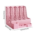 4-Tier Desktop File Organizer with Detachable Pen Holders, Document ...
