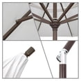 thumbnail image 2 of California Umbrella 9' Rd Pacific Trail Series Aluminum Patio Umbrella, Crank Lift, Push Button Tilt, Bronze Finish, Sunbrella Aruba Fabric, 2 of 2