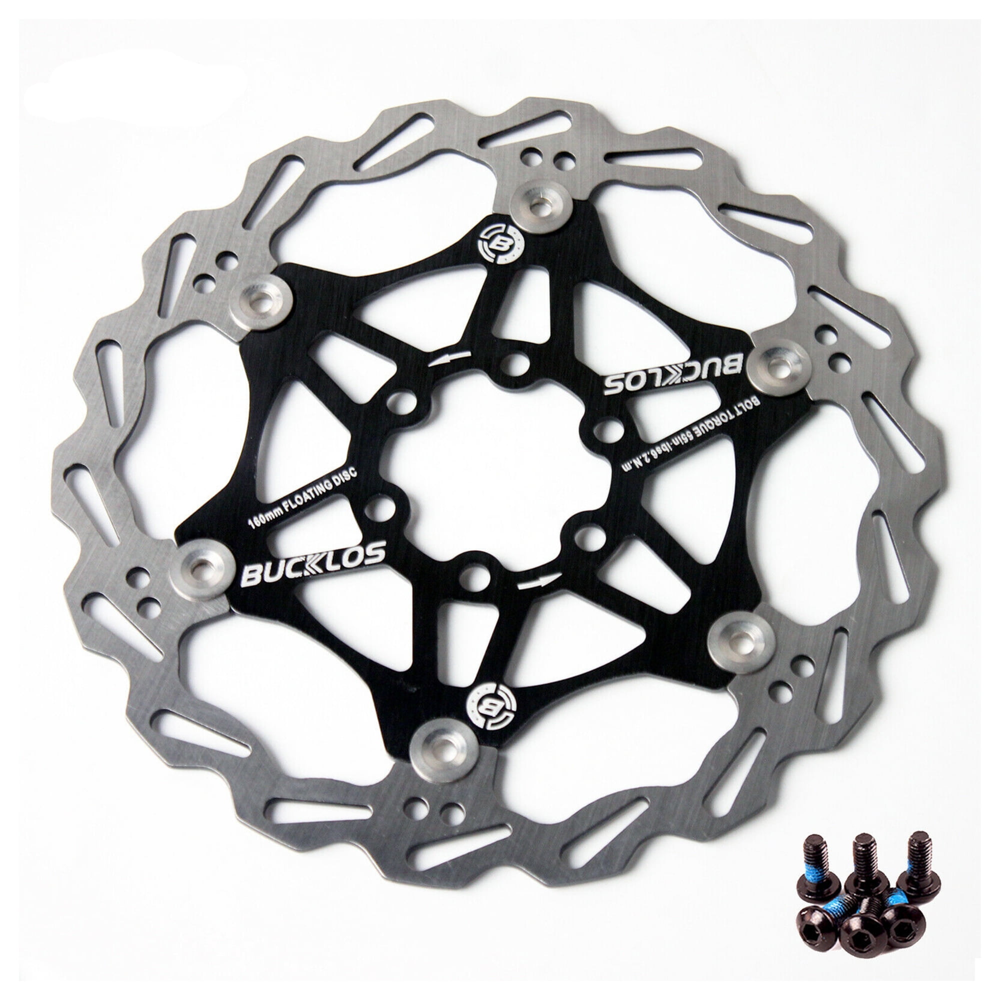 BUCKLOS 160 180 203mm Floating Disc Brake Rotor Stainless Steel