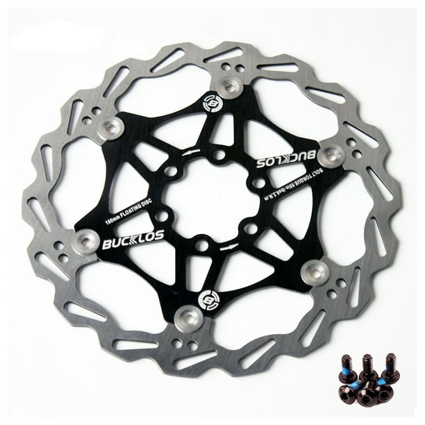 BUCKLOS 160/180/203mm Floating Disc Brake Rotor, Stainless Steel MTB