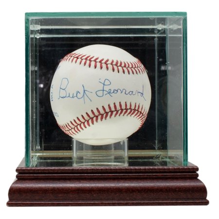 Buck Leonard Signed Official American League Baseball w/ Case JSA LL48912