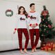 thumbnail image 3 of Explosivo 2024 nueva ropa blanca para padres e hijos otoño invierno Navidad coche estampado una familia de tres ropa familiar de moda, 3 of 5