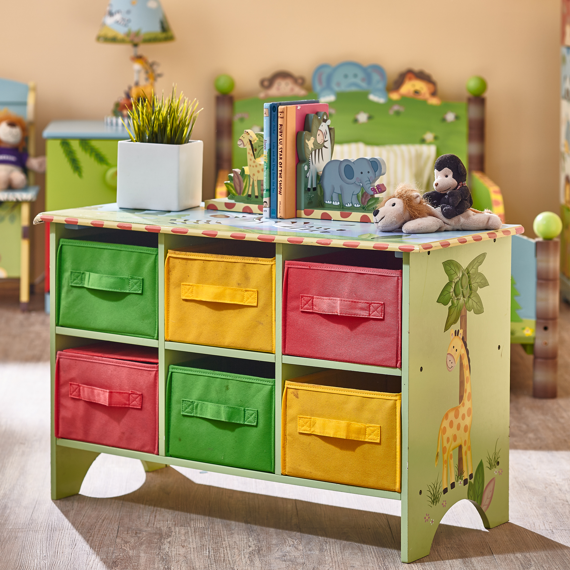 Fantasy Fields - Toy Furniture -Sunny Safari Storage Cubby Base Set TD-0032A - image 3 of 7