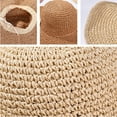 thumbnail image 5 of Cheers.US Womens Straw Sun Hats Wide Brim Foldable Beach Hats UV UPF 50+ Summer Sun Travel Hat for Women, 5 of 6