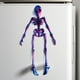 thumbnail image 4 of Imán para nevera con esqueleto articulado y articulado para Halloween, con diseño de calavera y articulaciones móviles, ideal para decorar la cocina, la oficina o el armario., 4 of 4