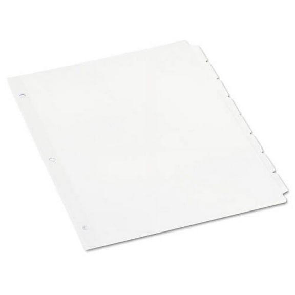 Self-Tab Index Dividers, 8-Tab, 11 X 8.5, White, 24 Sets | Bundle of 2 Boxes