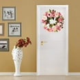 thumbnail image 4 of Peony Flower Wreath for Front Door 19" Artificial Spring Fake Flower Wreath for Mother's Day Door Window Wall Decor Women Mother Gift, 4 of 7