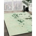 thumbnail image 3 of Ahgly Company Machine Washable Indoor Round Abstract Green Area Rugs, 8' Round, 3 of 7