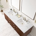thumbnail image 5 of James Martin Vanities 72" Double Vanity, Mid-Century Walnut w/ 3 CM Ethereal Noctis Top, 5 of 12