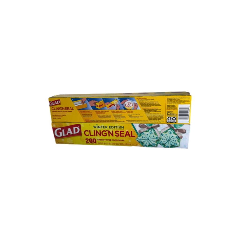 Glad, Holiday Cling Wrap, 200 sq ft, Green Plastic Wrap - Walmart.com