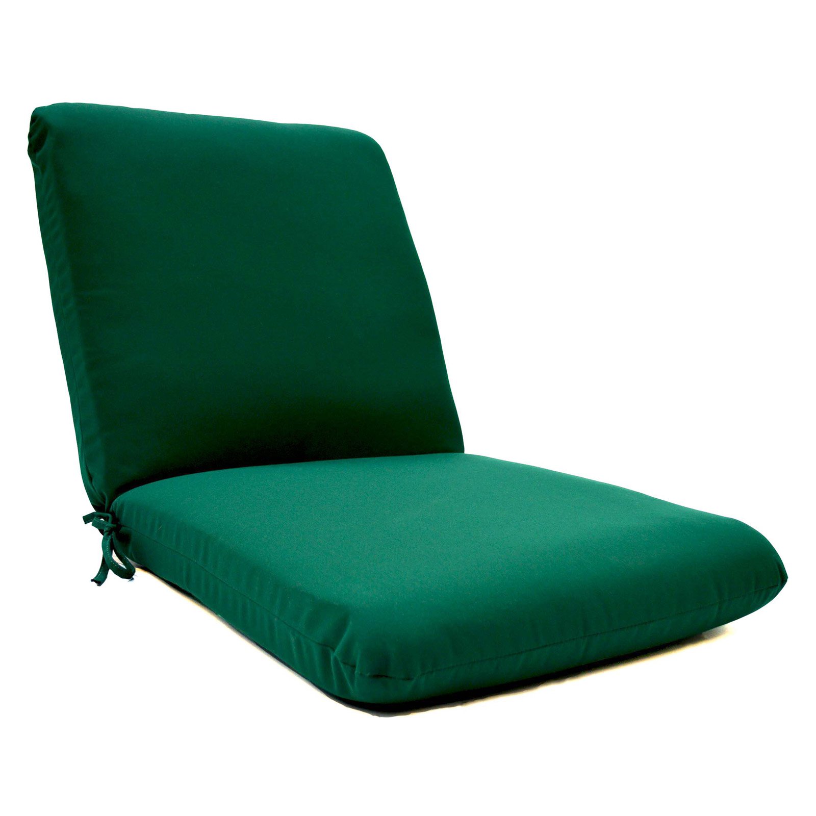 Sunbrella Solid Hinged Chair Cushion 44 x 22 in. Canvas Forest Green
