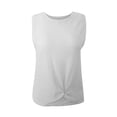 thumbnail image 6 of JIUKE Womens Tank Tops Sleeveless V Neck Stripe Textured Solid Loose Fitted Comfy Summer T-Shirts, 6 of 7