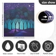 thumbnail image 5 of Yayeee Magnetic Dishwasher Cover for The Front Decoration Home Kitchen Machine Sticker Protector, Purple Moonlight Forest, 5 of 6