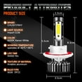 thumbnail image 3 of CHUSYYRAY LED Headlight Dual Beam Fog Light Bulbs Kit for Mercury Mariner 2005-2011 6500K White 4x, 3 of 16
