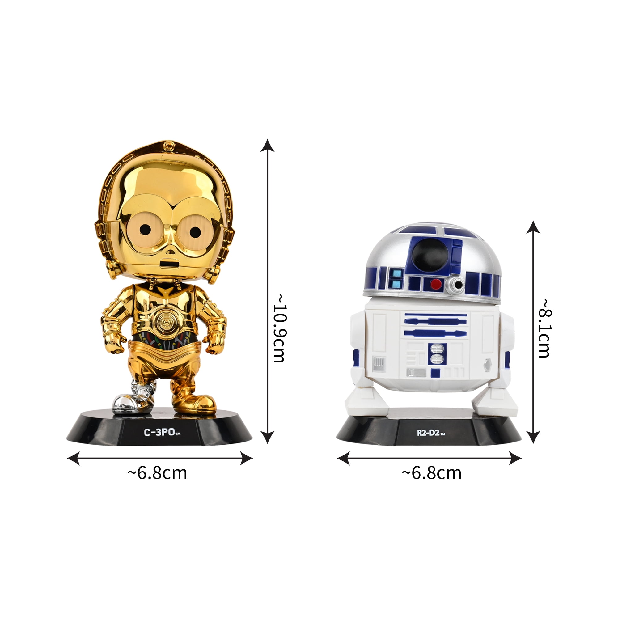YuMe Star Wars C-3PO & R2-D2 Cosbaby Bobble-Head Window Box