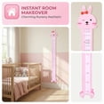 thumbnail image 4 of REGALWOVEN Cartoon Animals Height Chart Sticker, Peel and Stick Growth Chart with Age and Average Height Markings for Teens Baby Bedroom Pink 66.1 x 8.3 Inch, 4 of 6