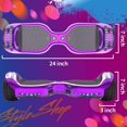 thumbnail image 2 of HOVERSTAR HS2.0 Hoverboard Tout-Terrain Deux Roues Auto-Équilibrées Roue Flash Scooter Électrique avec Haut-Parleur Bluetooth Sans Fil (Noir Chrome), 2 of 5