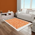 thumbnail image 4 of Rugs, Trendy Rugs, Orange Rugs, Reproduction Rugs, Gift For The Home, Bridesmaid Gift, Non Slip Rug, Round Rug, Accent Rug, 2.3'x3.3' - 70x110 cm, 4 of 7
